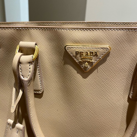 Prada Lux Saffiano Tote Beige - Picture 9 of 16
